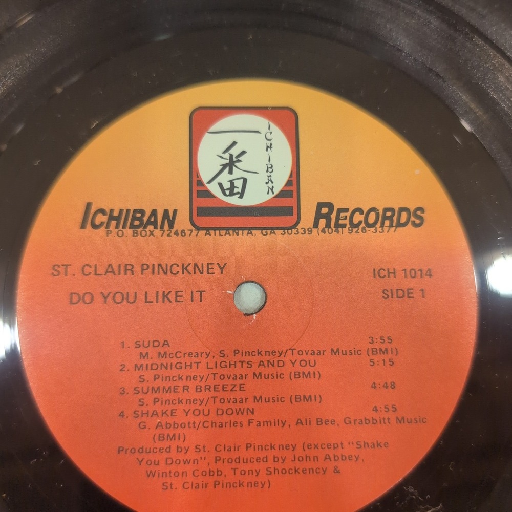 St. Clair Pinckney Do You Like It Vinyl LP Ichiban Records ICH 1014 Soul Jazz - Picture 4 of 6